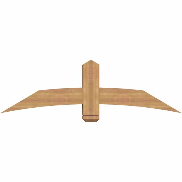 Ekena Millwork Bellingham Timber Gable Bracket, Western Red Cedar, 60"W x 17"H x 5 1/2"D x 5 1/2"F, 7/12 Pitch GBW060X17X0606BEL00SWR - main